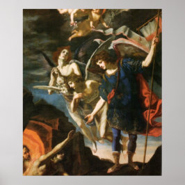 Archangel Michael liefert Soule für das Labor Poster