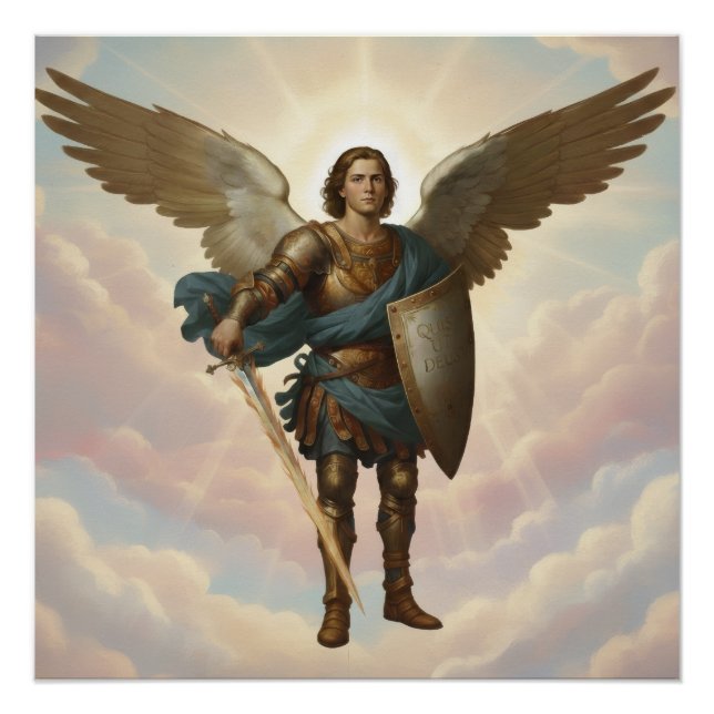 Archangel Michael Painting Angel Michael  Poster (Vorderseite)