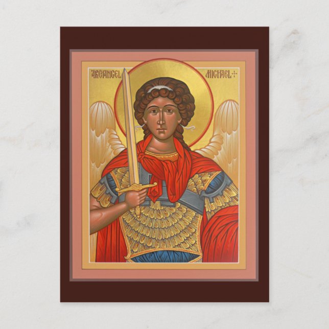 Archangel Michael Prayer Card Postkarte (Vorderseite)