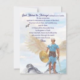 Archangel Michael Protection Courage Angel Gebet Postkarte