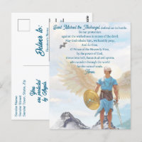 Archangel Michael Protection Courage Blue Gebet