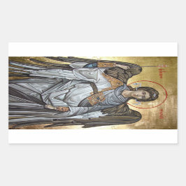 Archangel Michael Rechteckiger Aufkleber