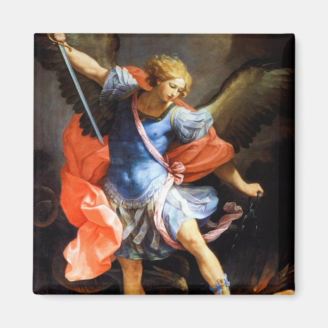 Archangel Michael tramples Satan, Guido Reni Magnet (Vorne)