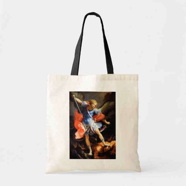 Archangel Michael tramples Satan, Guido Reni Tragetasche (Vorne)