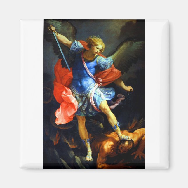 Archangel Michael tramples Satan Magnet (Vorne)