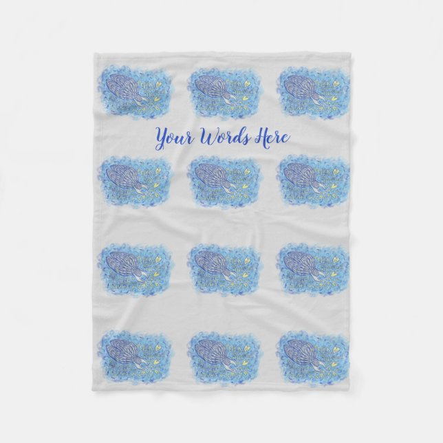 Archangel Michael's Support Custom Fleece Blanket (Vorderseite)