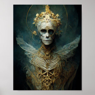 Archangel noir gothique Imaginaire Art Poster