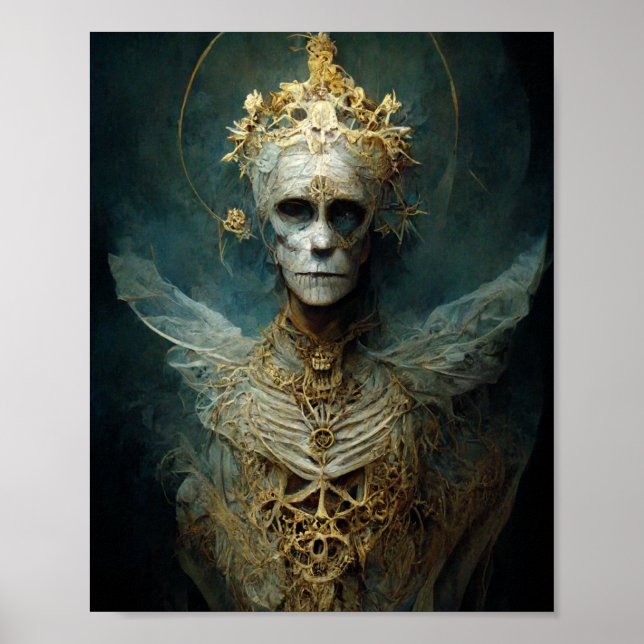 Archangel noir gothique Imaginaire Art Poster (Devant)