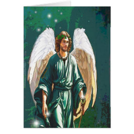 Archangel Raphael Angel Healing Art Grußkarte