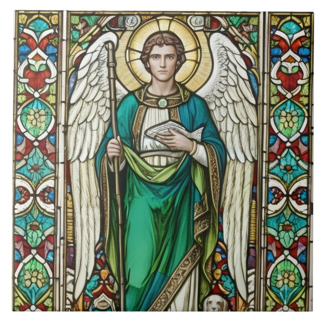 Archangel Raphael - Angel Raphael Fliese (Vorderseite)