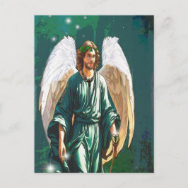 Archangel Raphael Healer Angel Healing Art Note Postkarte