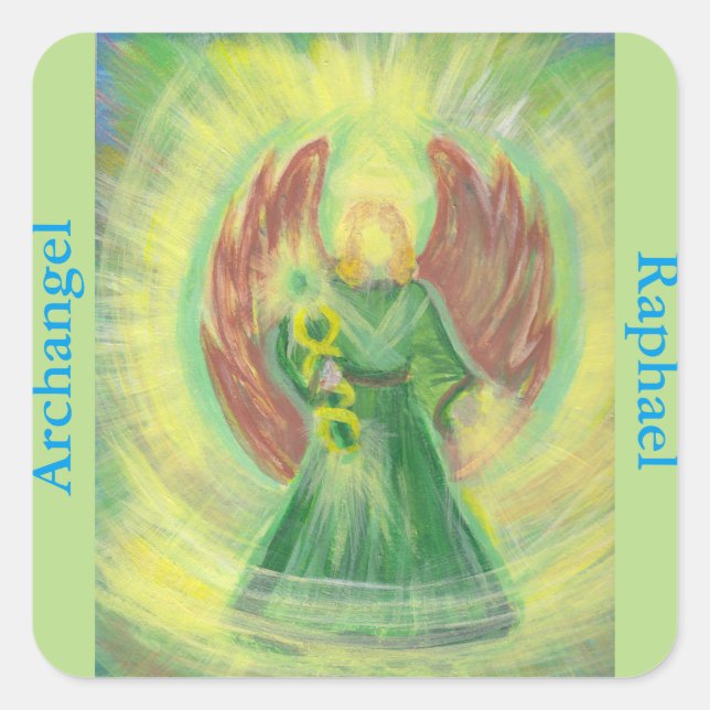 Archangel Raphael Healing Light Aufkleber (Vorderseite)