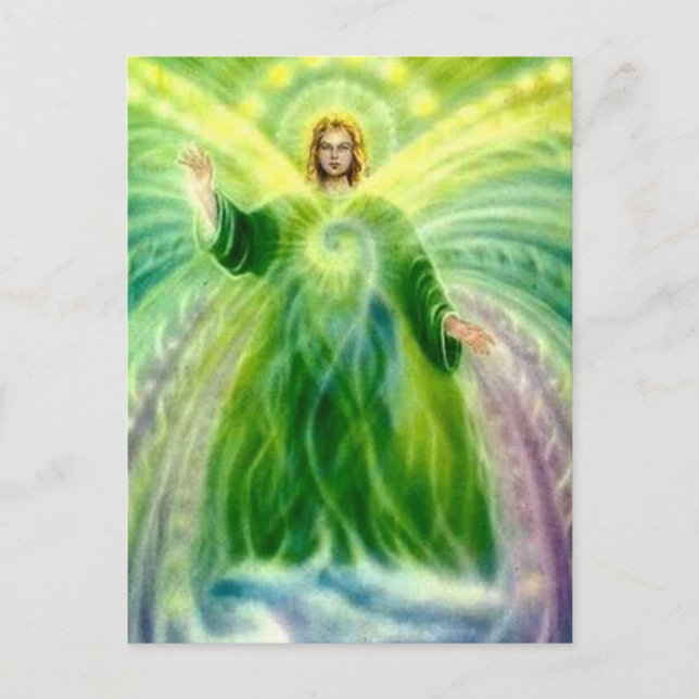 Archangel Raphael Heillicht Postkarte (Vorderseite)