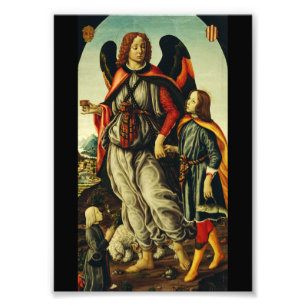 Archangel Raphael mit dem jungen Mann Tobias Fotodruck