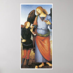 Archangel Raphael mit Tobias, c. 1496-1500 Poster