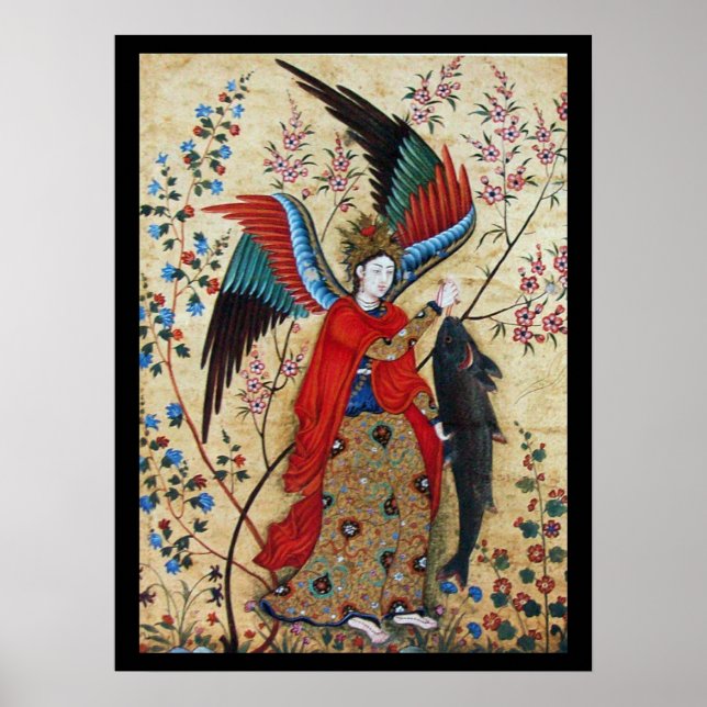 ARCHANGEL RAPHAEL UND FISCH POSTER (Vorne)