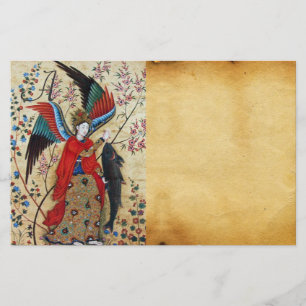 ARCHANGEL RAPHAEL UND FISCHPARKMONOGRAMM BRIEFPAPIER