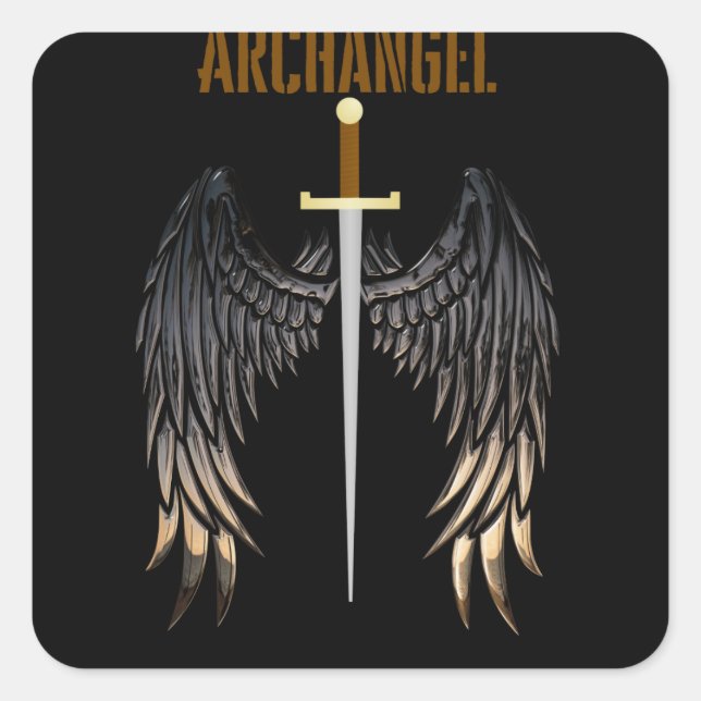 ARCHANGEL SWORD QUADRATISCHER AUFKLEBER (Vorderseite)