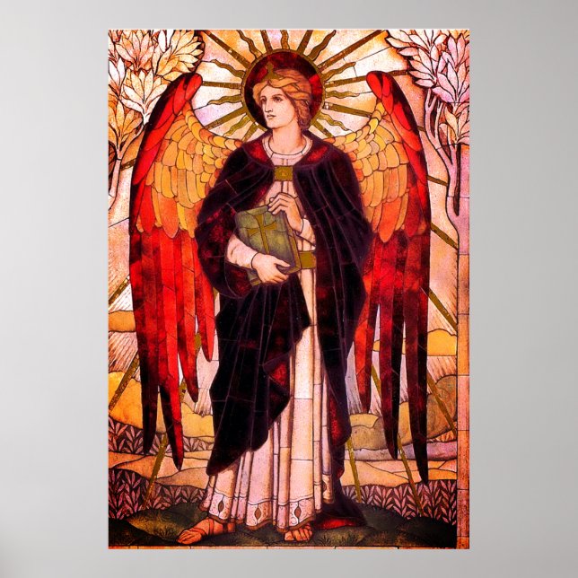 Archangel Uriel Christlich Art Poster (Vorne)