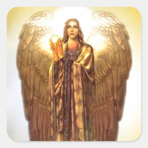 Archangel Uriel Quadratischer Aufkleber