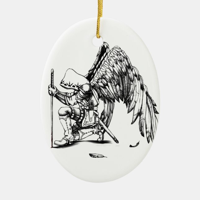 ArchAngel Warrior Keramikornament (Vorne)