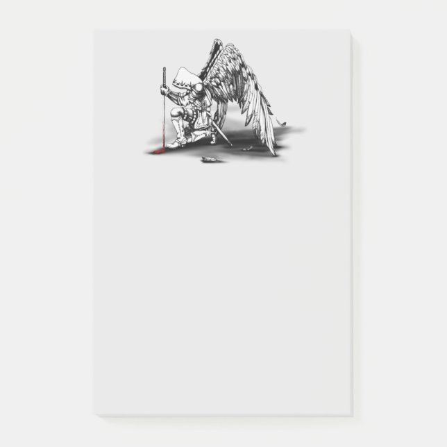 ArchAngel Warrior Post-it Klebezettel (Vorderseite)