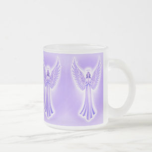 Archangel Zadkiel Lila und weiße Weihnachtszeit Mattglastasse