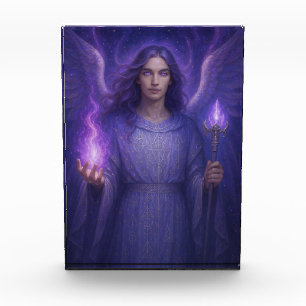 Archangel Zadkiel - Wächter der Violetflame Fotoblock