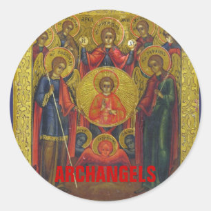 Archangels-Aufkleber Runder Aufkleber