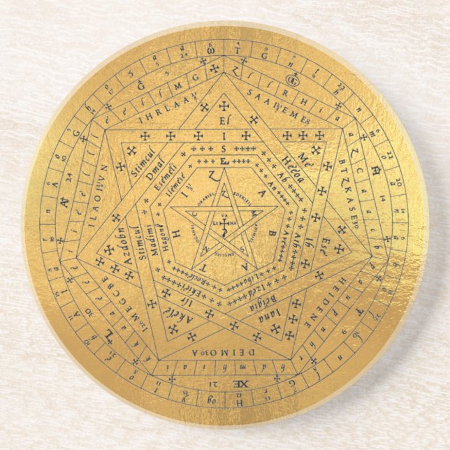 Archangels Siegel, Gottes Siegel, Sigillum Dei Aem Getränkeuntersetzer (Vorne)