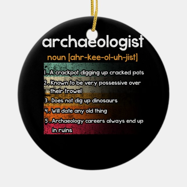 Archäologe Archäologie Definition Keramik Ornament (Vorne)