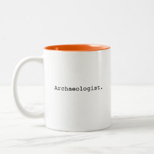 Archäologe, Archäologie, Geschichte, antike Gesche Zweifarbige Tasse