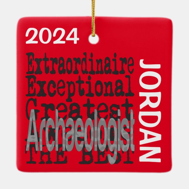 Archäologe Extraordinaire CUSTOM Keramikornament (Rückseite)