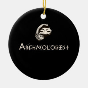 Archäologe in den ursprünglichen griechischen keramikornament