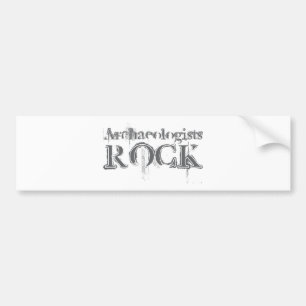 Archäologen-Felsen Autoaufkleber