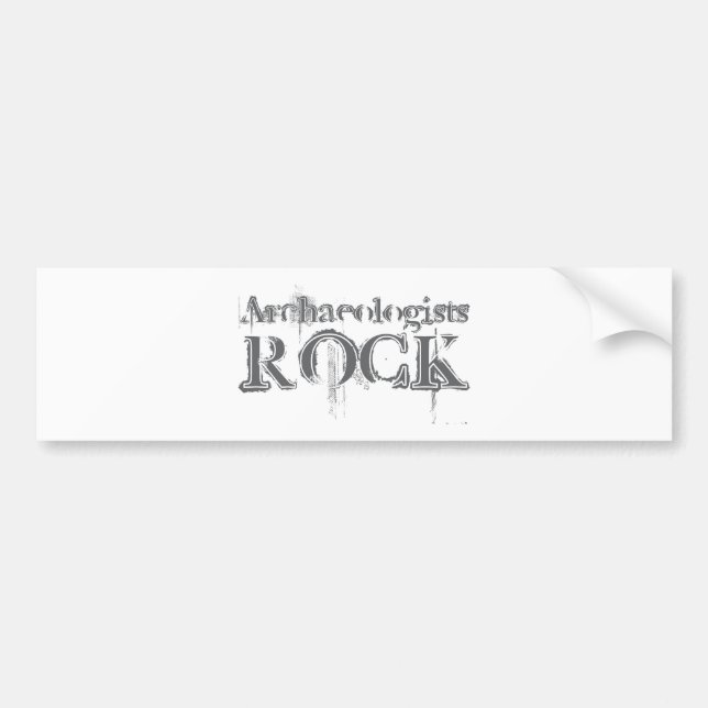 Archäologen-Felsen Autoaufkleber (Vorne)