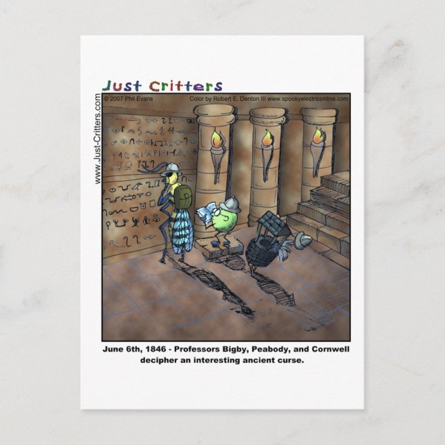 Archäologen Postkarte (Vorderseite)