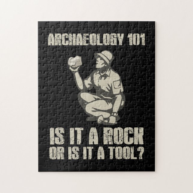 Archäologie 101 ist ein Felsen oder ein Werkzeug (Vertikal)