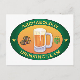 Archäologie Drink Team Postkarte