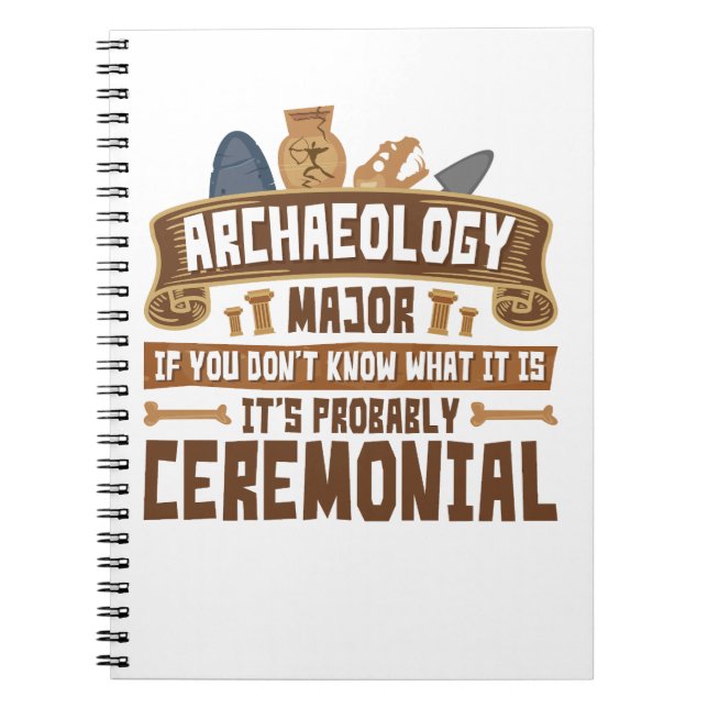 Archäologie Hauptstudent Funny Ceremonial Notizblock (Vorderseite)