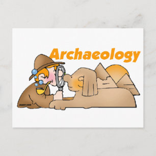 Archäologie Postkarte