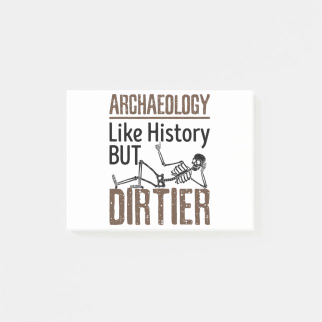 Archäologie wie Geschichte, aber schärfer Post-it Klebezettel (Vorderseite)