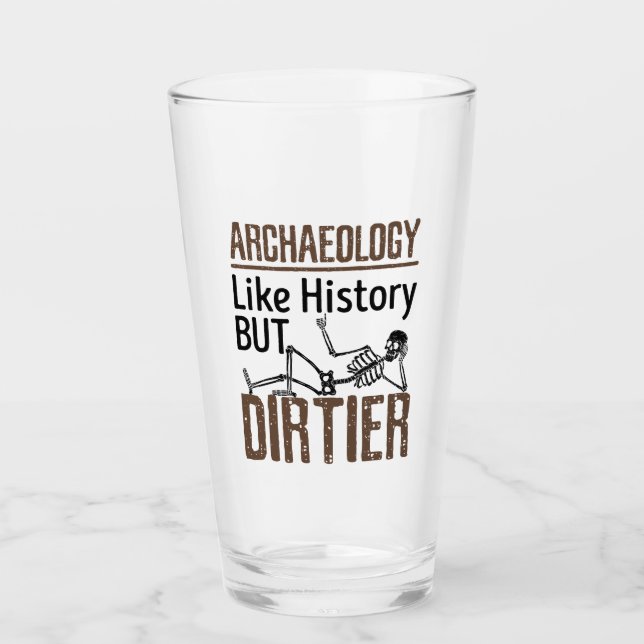 Archäologie wie Geschichte, aber schmutziger Glas (Vorderseite)