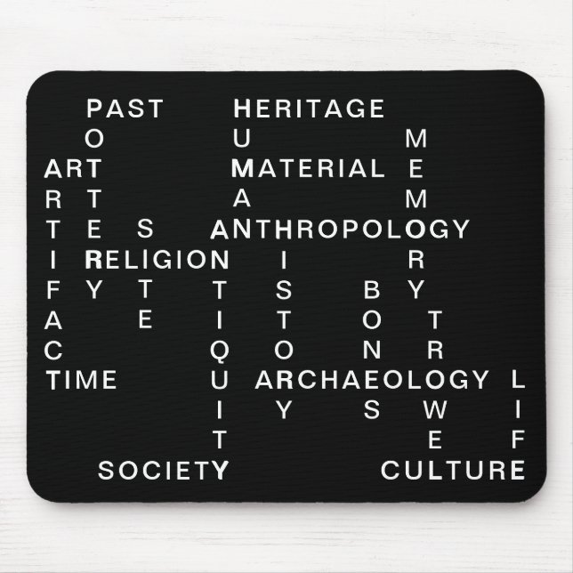 Archäologieanthropologie-Kreuzworträtsel Mousepad (Vorne)