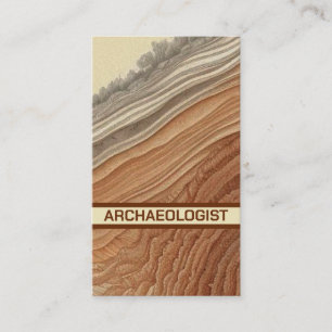 Archäologin Schicht nach Schicht Visitenkarte
