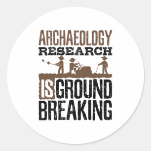 Archäologische Forschung ist bahnbrechend Runder Aufkleber