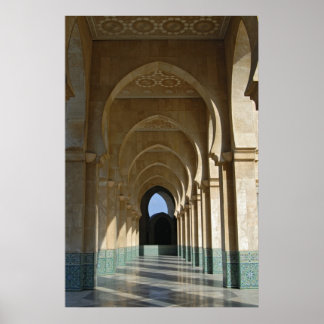 Archäologische Galerie bei der Hassan II Moschee,  Poster