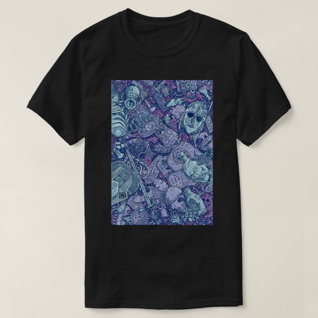 Archäologische Schätze Blues T-Shirt (Design vorne)