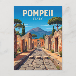 Archäologischer Park Pompeji Italien Postkarte