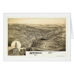 Archbald, carte panoramique de PA - 1892
